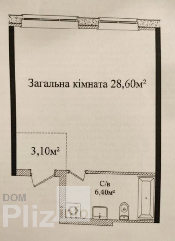 Продається 1-кімнатна квартира 41 000$(1 079 за м2) id 5242529 Dom.pliz.info изображение 2