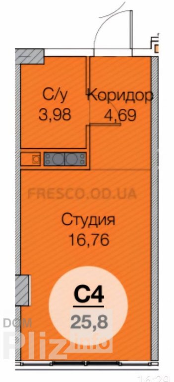 Продам 0-комнатную квартиру 23 000$(885 за м2) id 5214968 Dom.pliz.info изображение 7