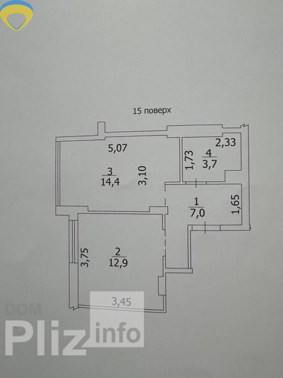 Продається 1-кімнатна квартира 40 000$(1 053 за м2) id 5242372 Dom.pliz.info изображение 6