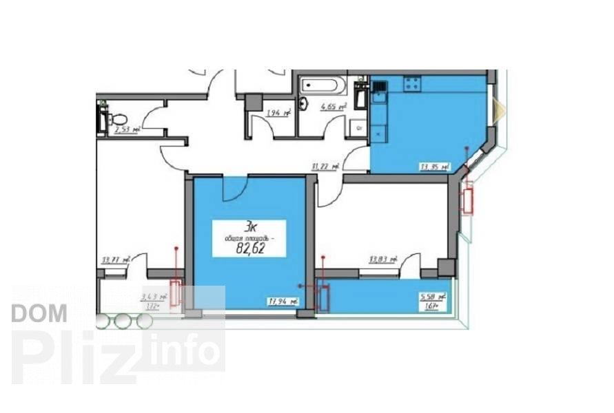 Продам 3-комнатную квартиру 130 000$(1 566 за м2) id 4768751 Dom.pliz.info изображение 2