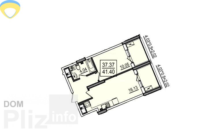 Продам 1-комнатную квартиру 46 000$(1 095 за м2) id 5242813 Dom.pliz.info изображение 3