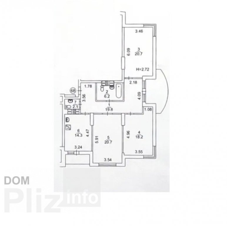 Продається 3-кімнатна квартира 165 000$(1 435 за м2) id 5242403 Dom.pliz.info изображение 8