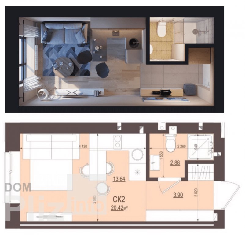 Продам 1-комнатную квартиру 12 500$(625 за м2) id 5242602 Dom.pliz.info изображение 17