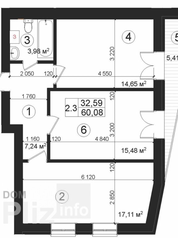 Продається 2-кімнатна квартира 75 000$(1 250 за м2) id 5242653 Dom.pliz.info изображение 13