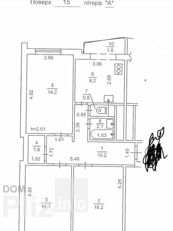Продам 3-комнатную квартиру 64 000$(901 за м2) id 5242654 Dom.pliz.info изображение 1