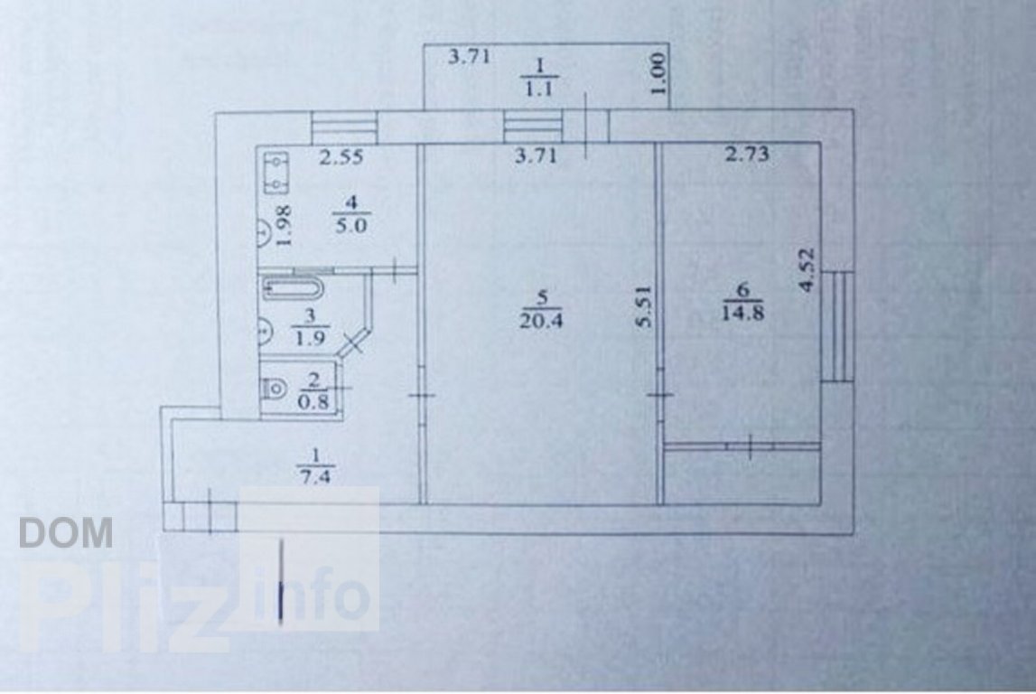 Продам 2-комнатную квартиру 65 000$(1 250 за м2) id 5242744 Dom.pliz.info изображение 4