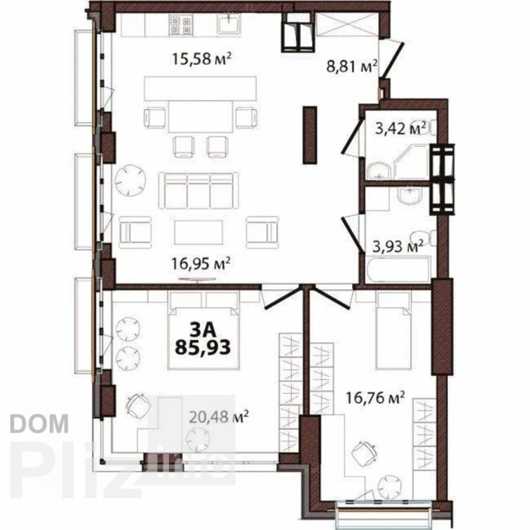 Продається 3-кімнатна квартира 200 000$(2 353 за м2) id 5243187 Dom.pliz.info изображение 6