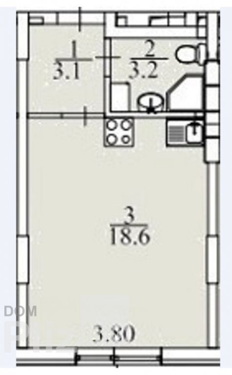 Продається 1-кімнатна квартира 41 000$(1 640 за м2) id 5243189 Dom.pliz.info изображение 2