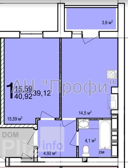 Продам 1-комнатную квартиру 29 200$(714 за м2) id 4763372 Dom.pliz.info изображение 1