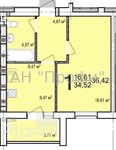 Продам 1-комнатную квартиру 26 500$(728 за м2) id 4763615 Dom.pliz.info изображение 2
