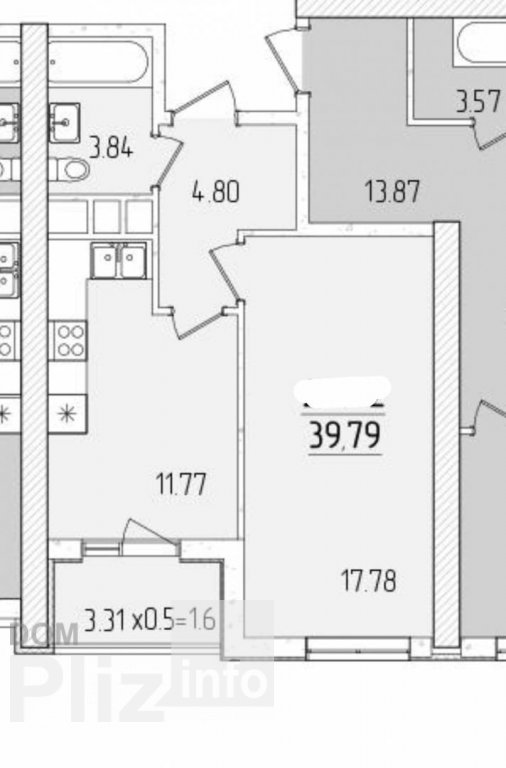 Продається 1-кімнатна квартира 46 200$(1 155 за м2) id 5243152 Dom.pliz.info изображение 1