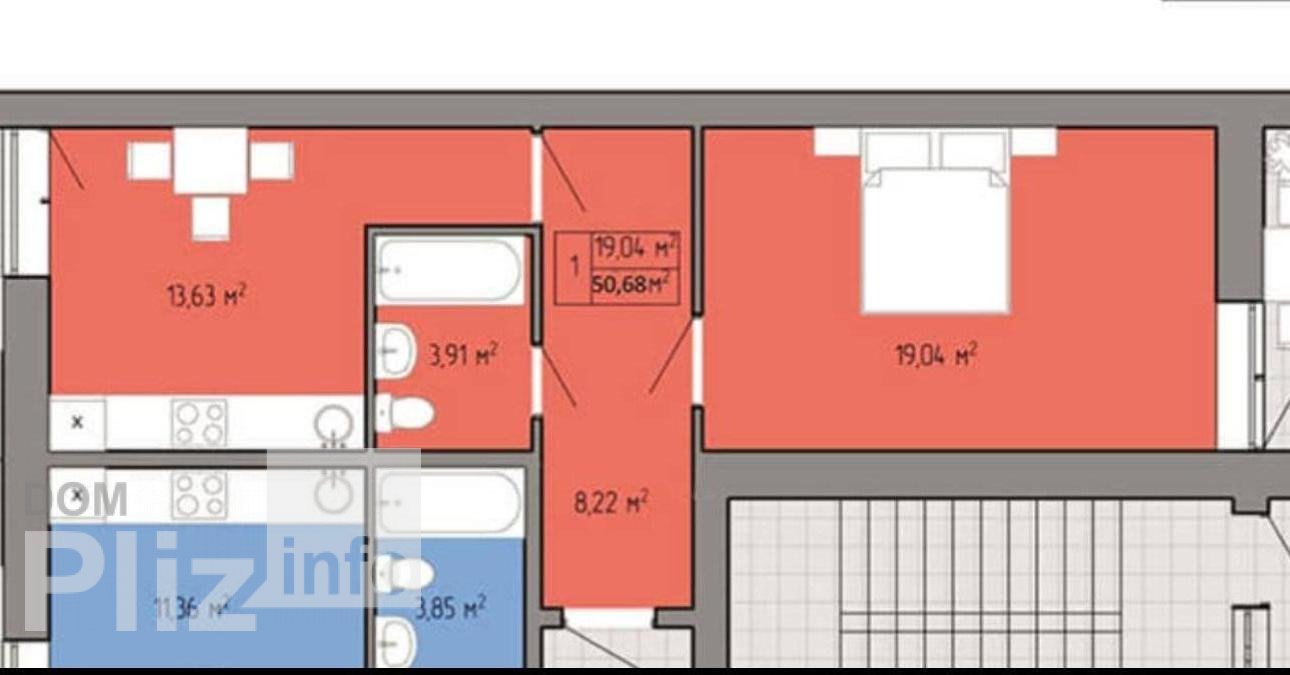 Продається 1-кімнатна квартира 39 000$(704 за м2) id 5243157 Dom.pliz.info изображение 4