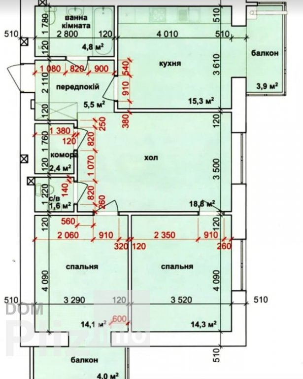 Продам 3-комнатную квартиру 86 000$(1 046 за м2) id 5234136 Dom.pliz.info изображение 1