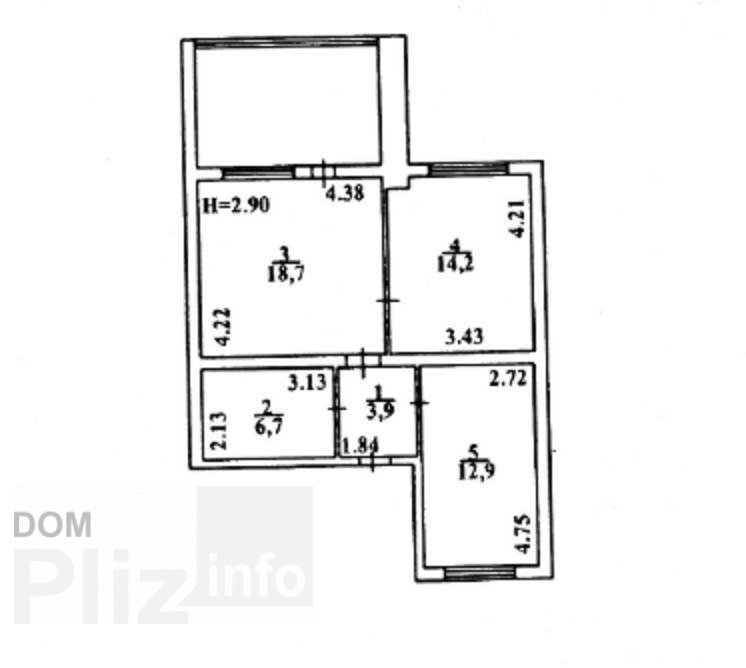 Продам 2-комнатную квартиру 25 000$(401 за м2) id 4770305 Dom.pliz.info изображение 1