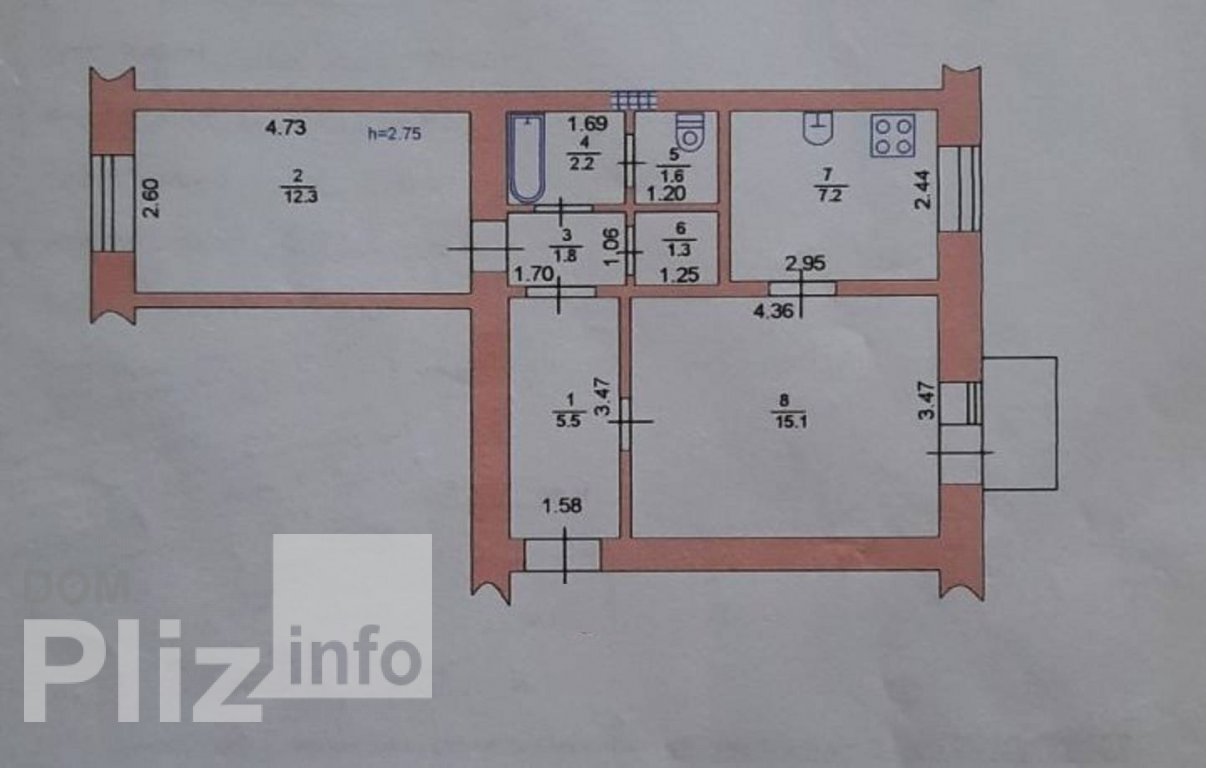 Продам 2-комнатную квартиру 51 000$(1 071 за м2) id 5242941 Dom.pliz.info изображение 10